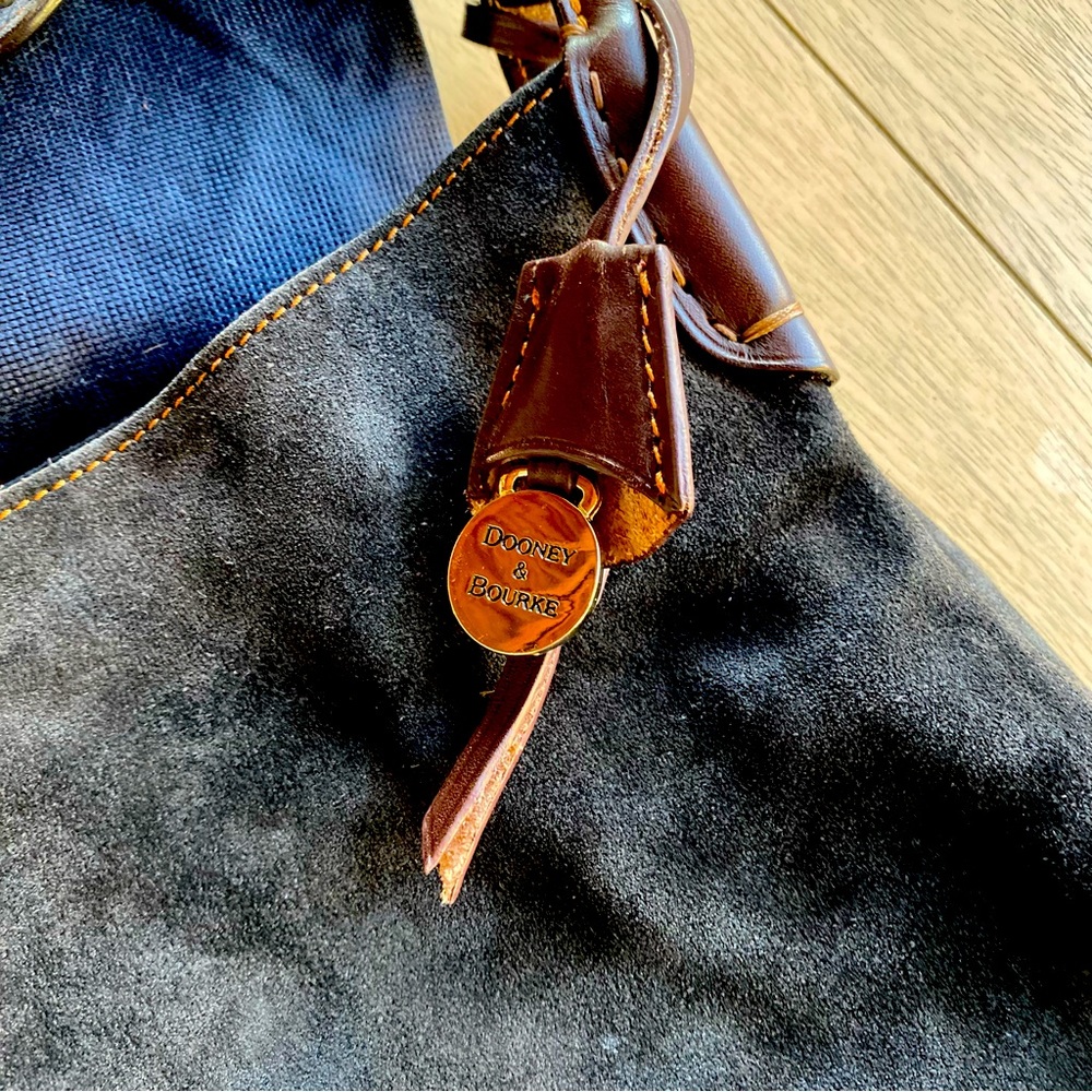 DOONEY & BOURKE — Suede Black hobo bag